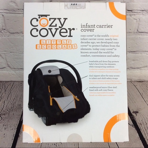 NCAA UT Vols Cozy Cover Infant Carrier Cover Black/Orange Tailgating Gameday - Picture 4 of 4